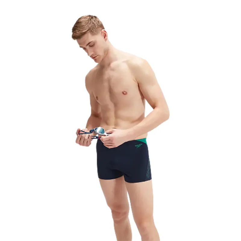 Speedo Men's Hyper Boom Splice Aquashort Navy/Green-4